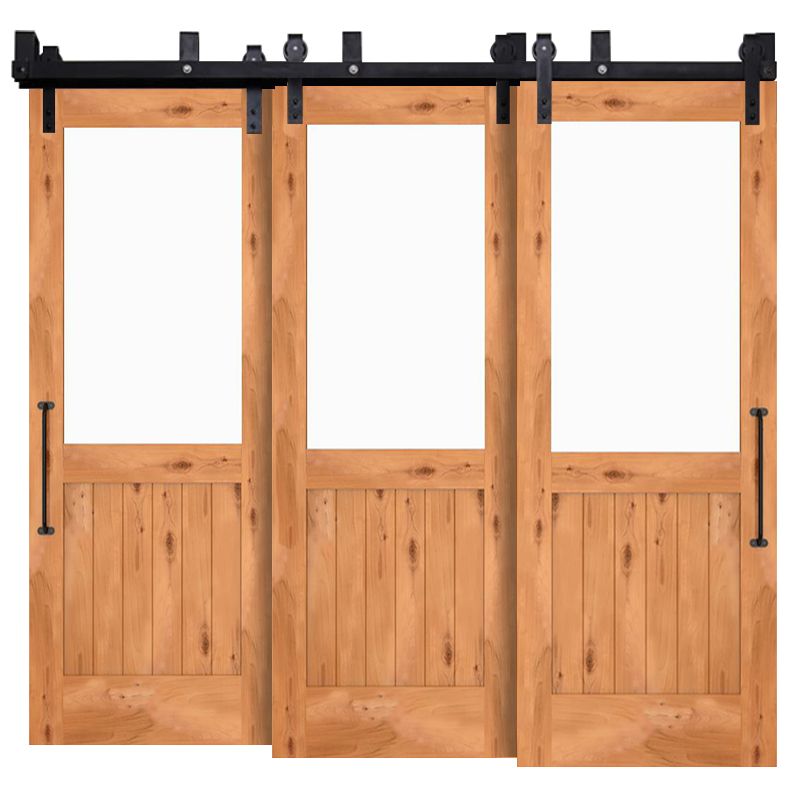 Riverside Triple Bypass Barn Door Rustica